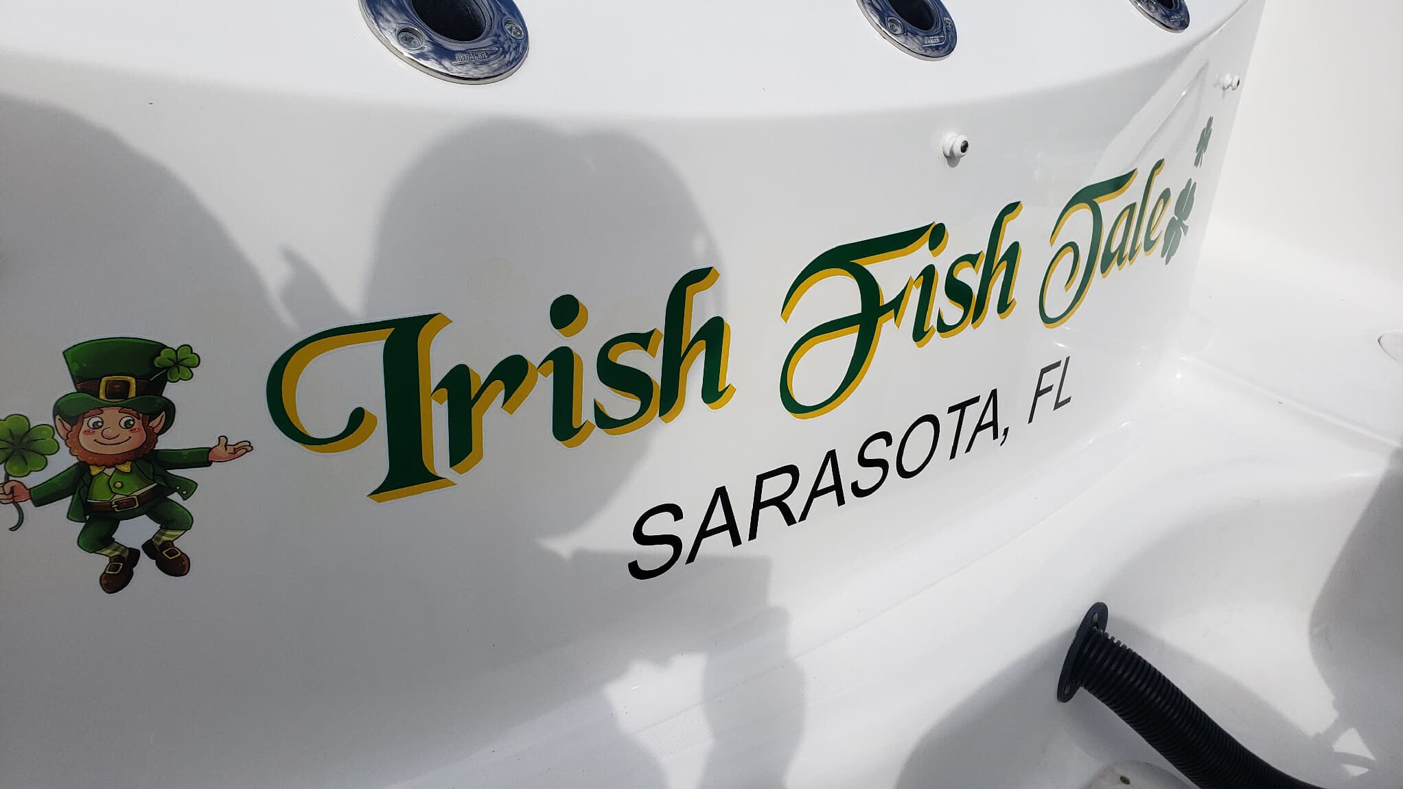 Custom boat graphics registration numbers by Auto Trim Design Bradenton