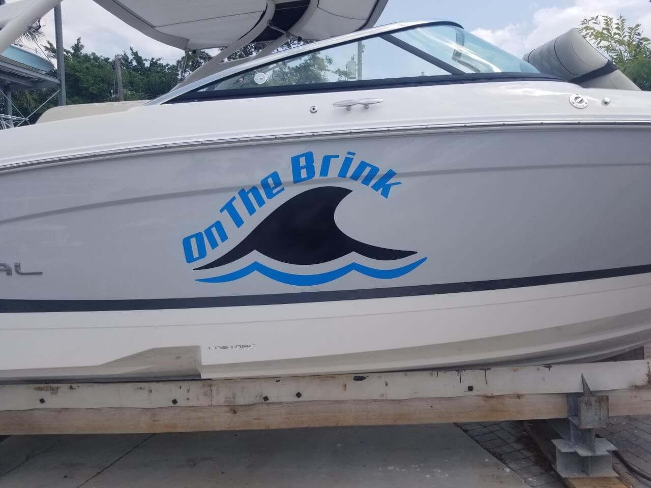 Custom boat graphics marine graphics by Auto Trim Design Bradenton