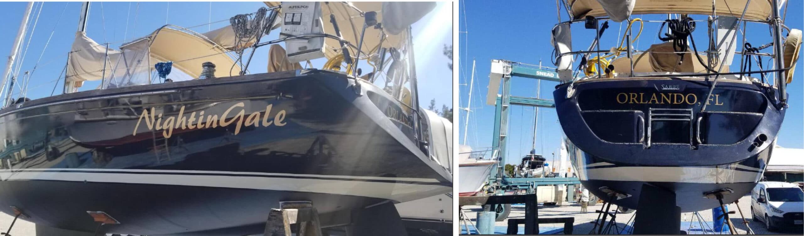 Custom boat graphics marine graphics by Auto Trim Design Bradenton