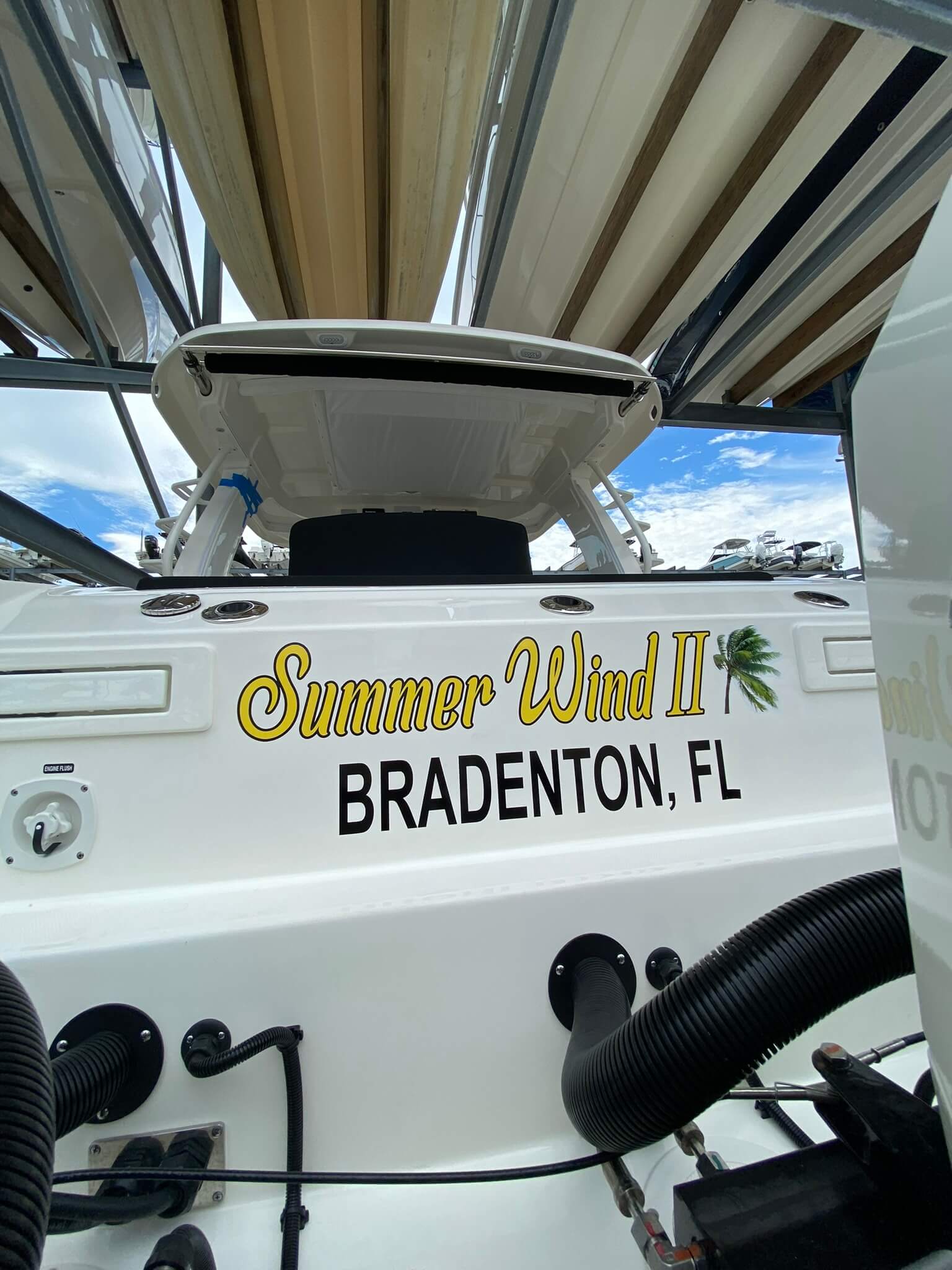 Custom boat graphics marine graphics by Auto Trim Design Bradenton