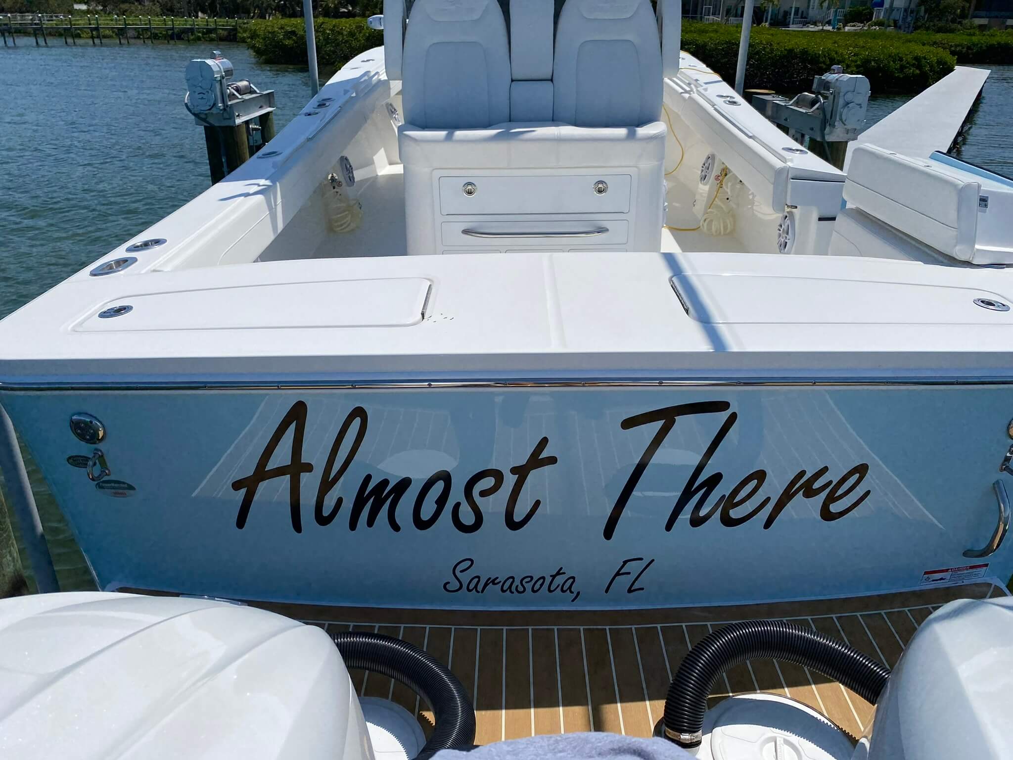 Custom boat graphics marine graphics by Auto Trim Design Bradenton