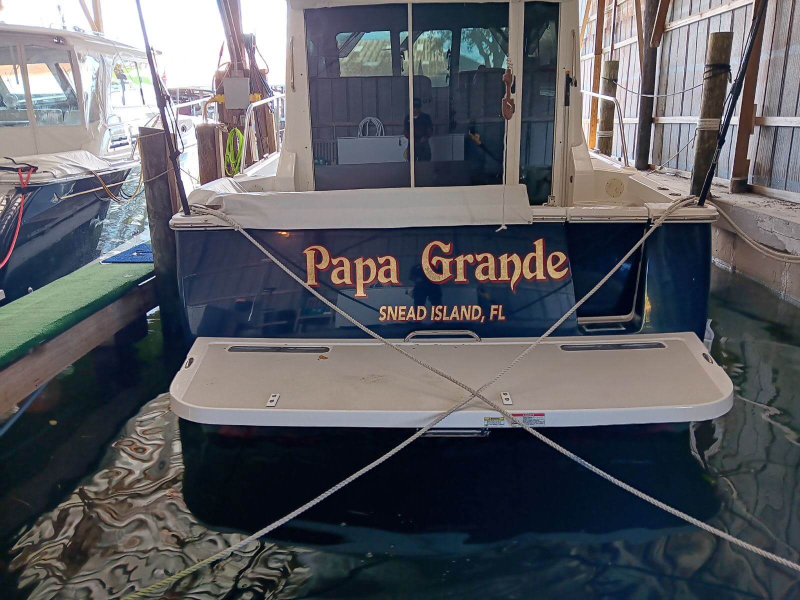 Custom boat graphics marine graphics by Auto Trim Design Bradenton