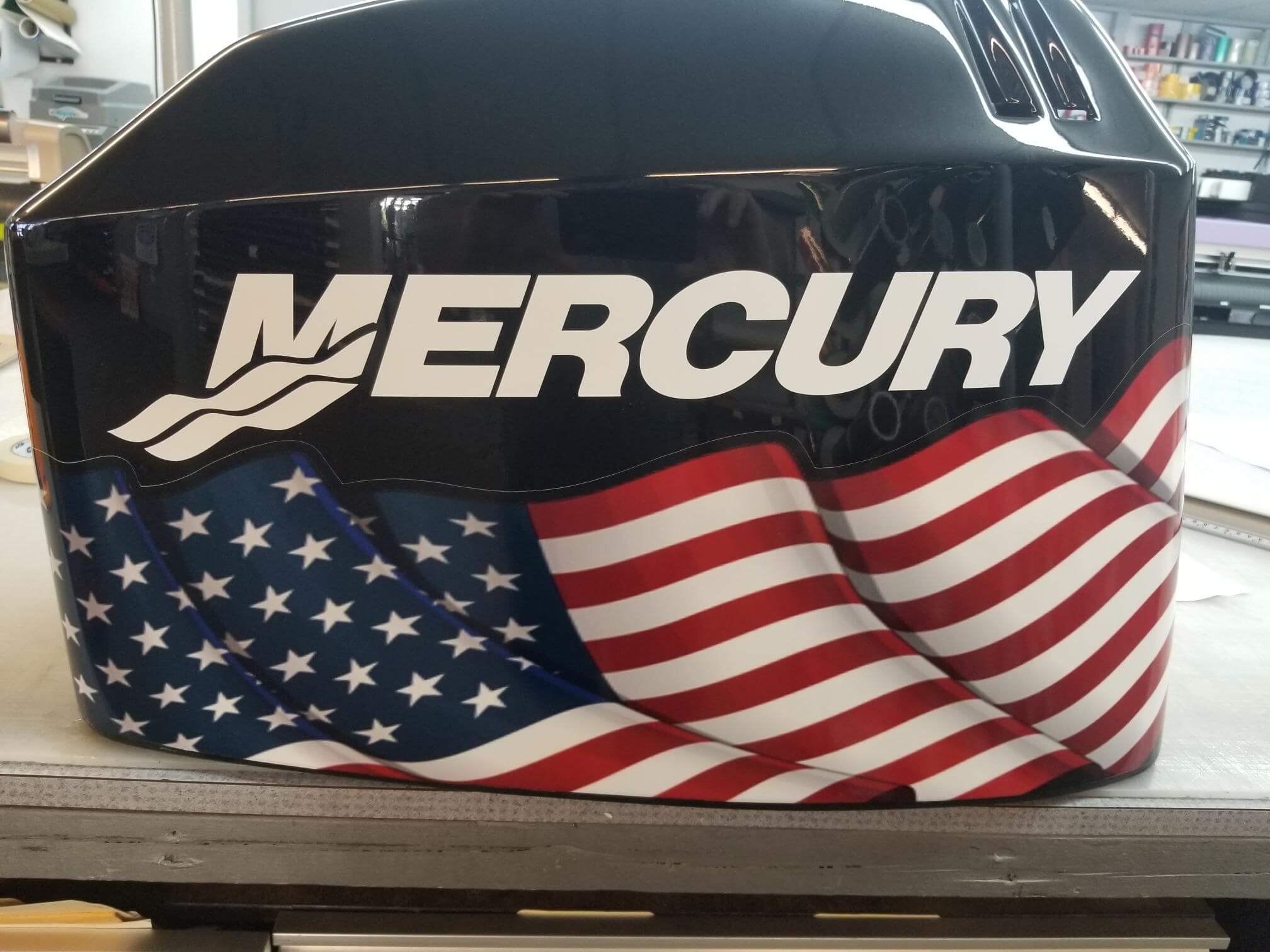 Custom boat graphics marine graphics by Auto Trim Design Bradenton