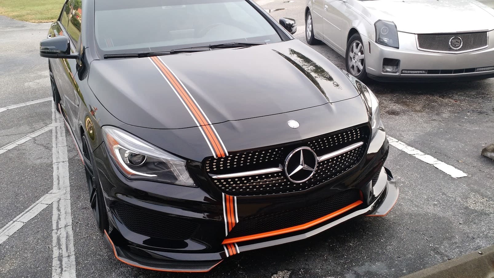 Custom vinyl graphics on Camaro by ATD Suncoast