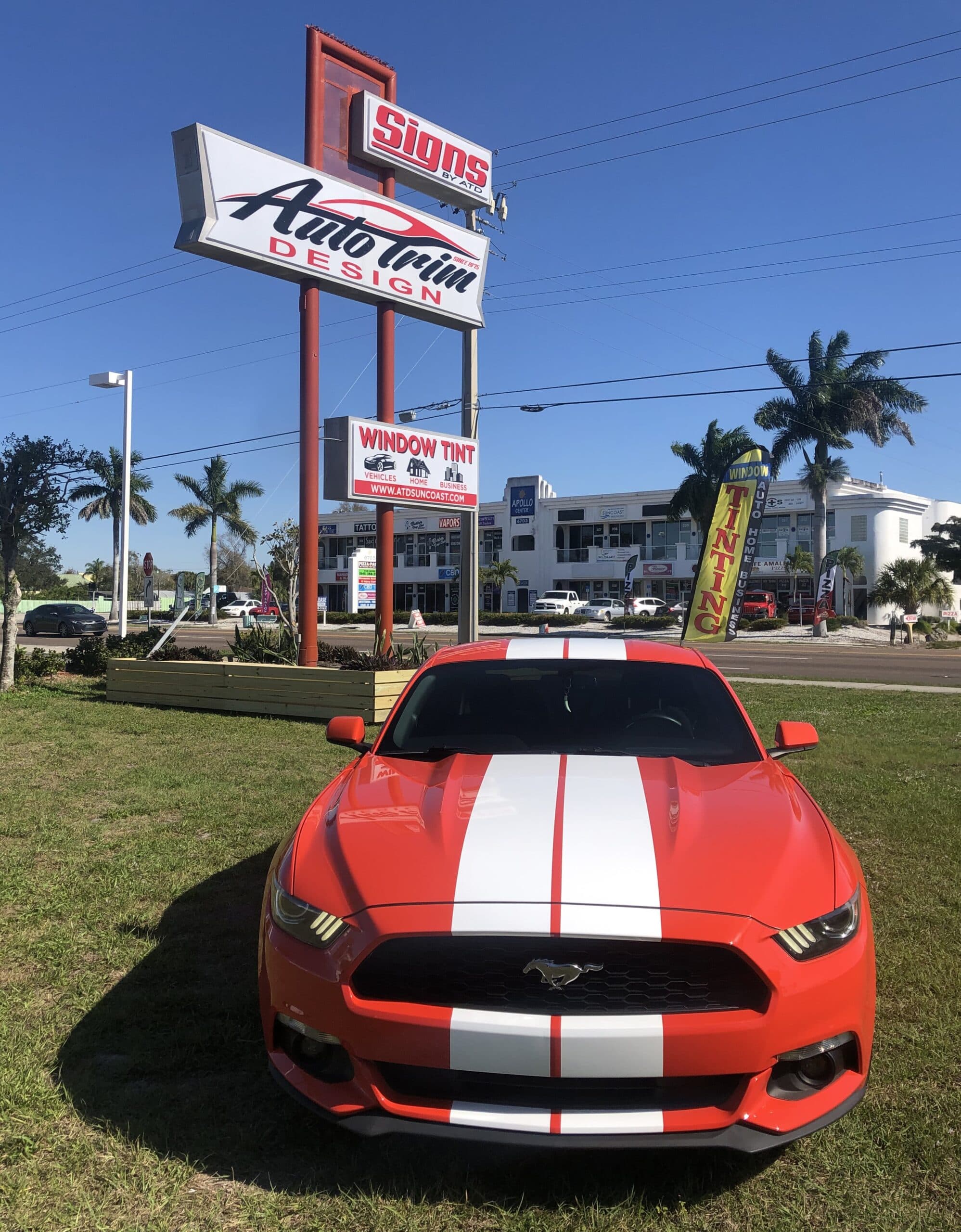 Custom vinyl graphics on custom vehicle by ATD Suncoast