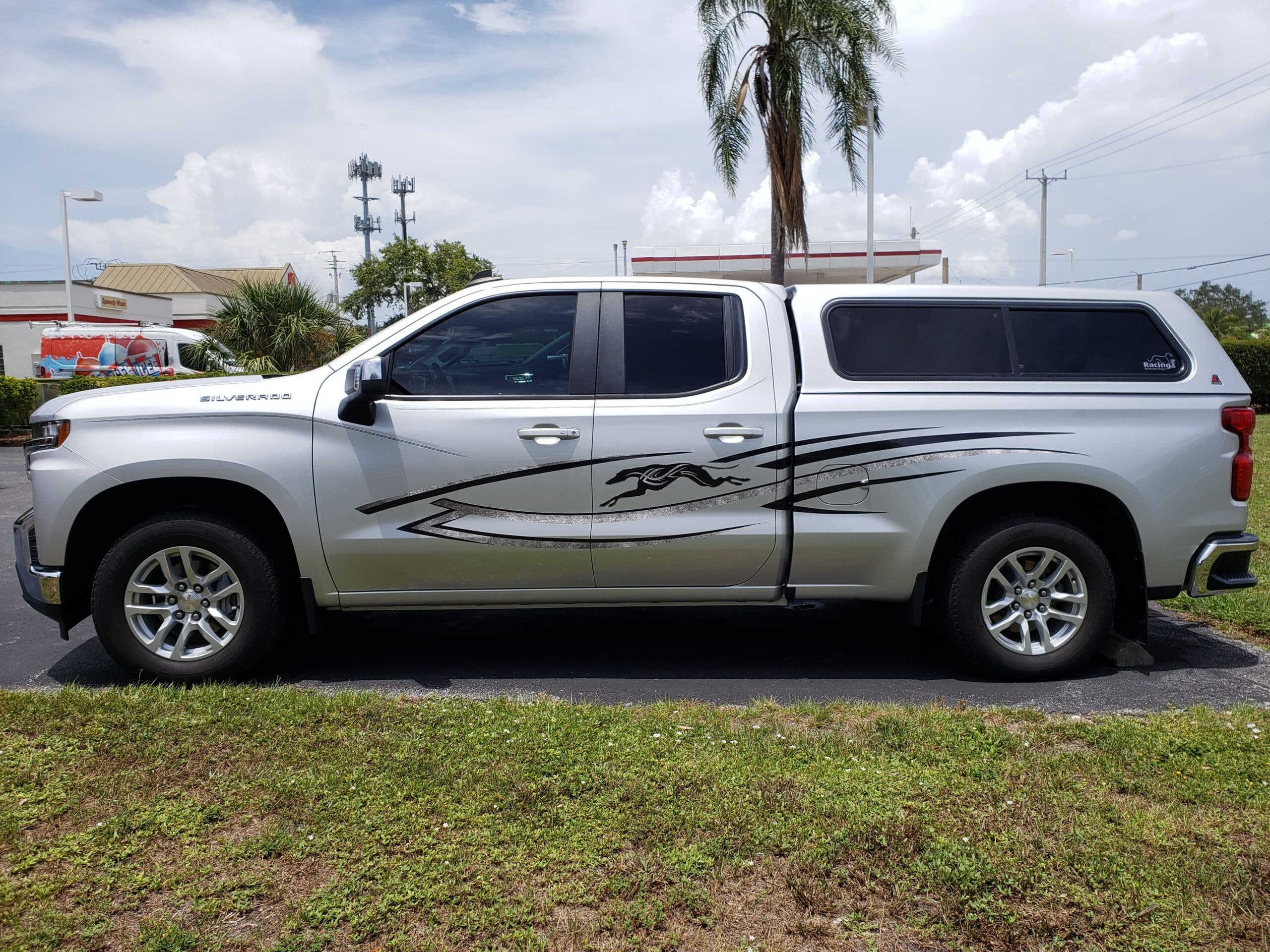 Custom vinyl graphics on custom vehicle by ATD Suncoast