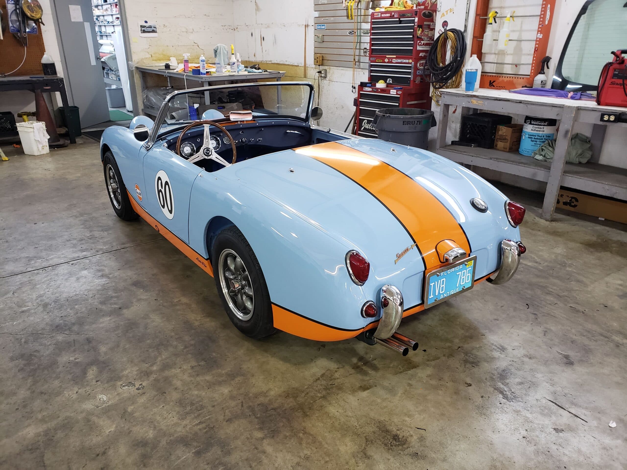 Custom vinyl graphics on custom vehicle by ATD Suncoast