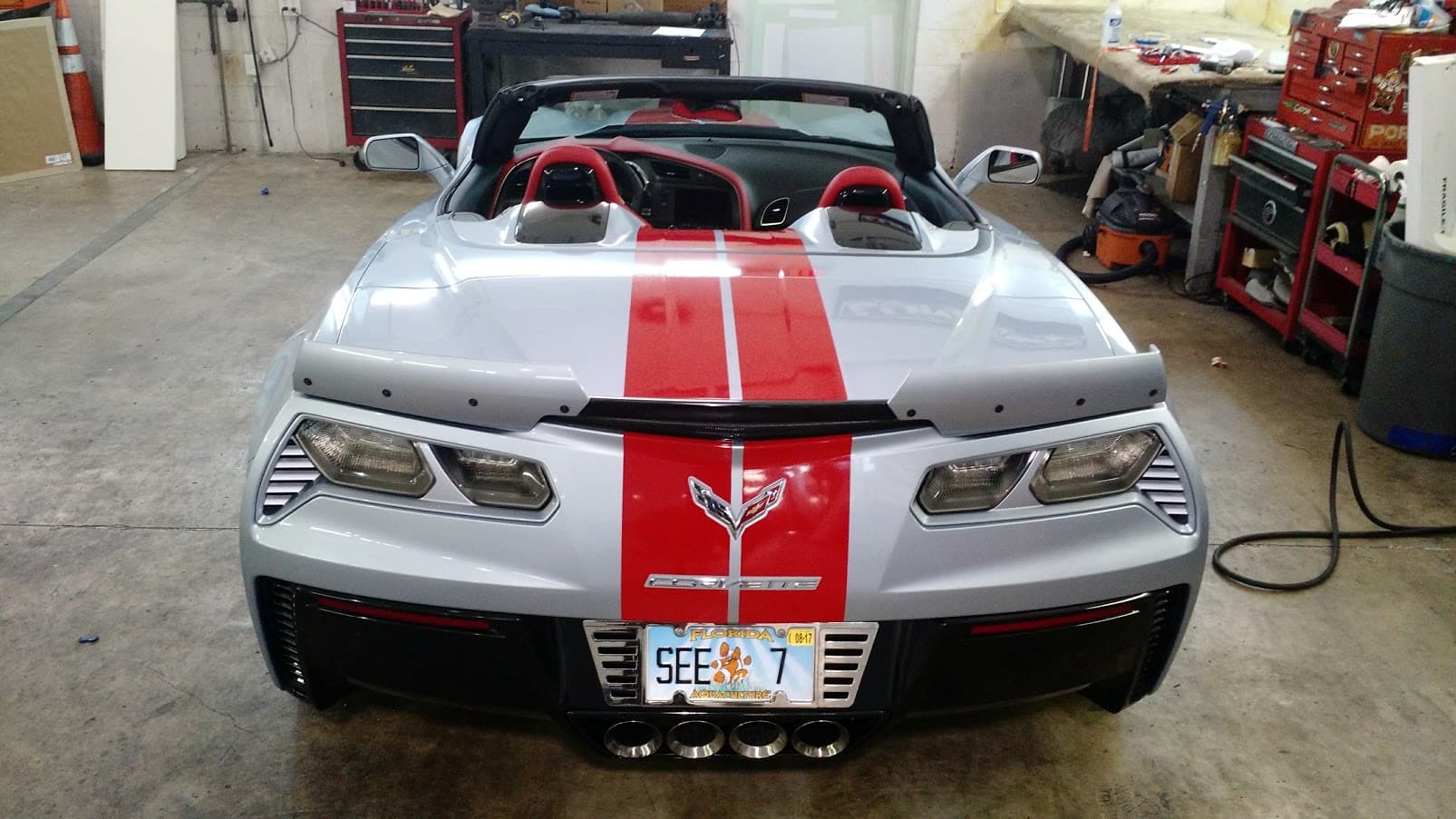 Custom vinyl graphics on custom vehicle by ATD Suncoast