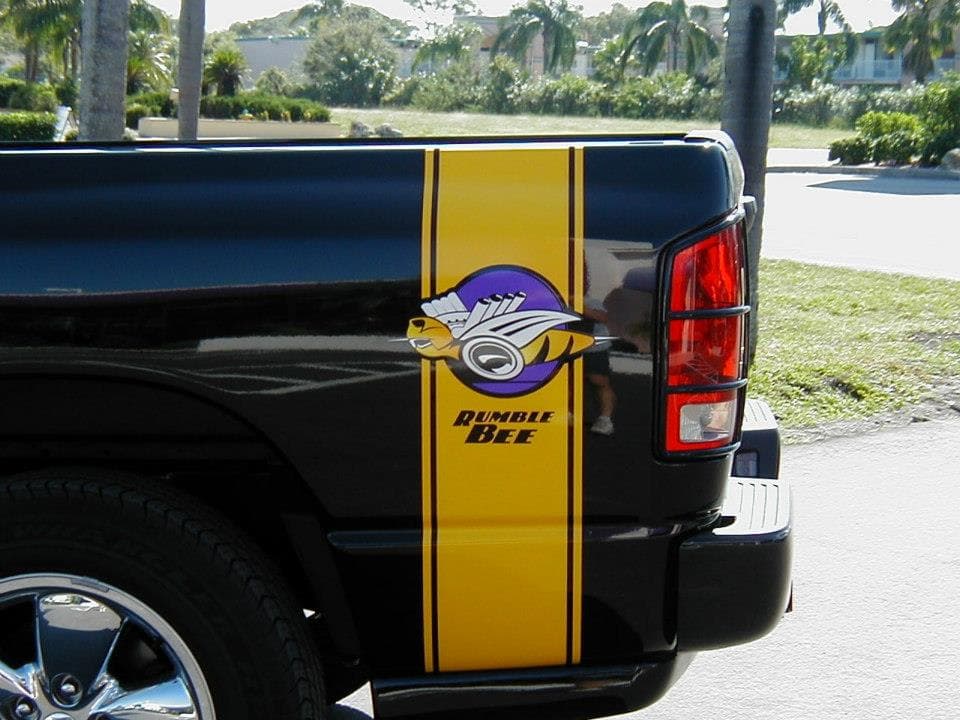 Custom vinyl graphics on custom vehicle by ATD Suncoast