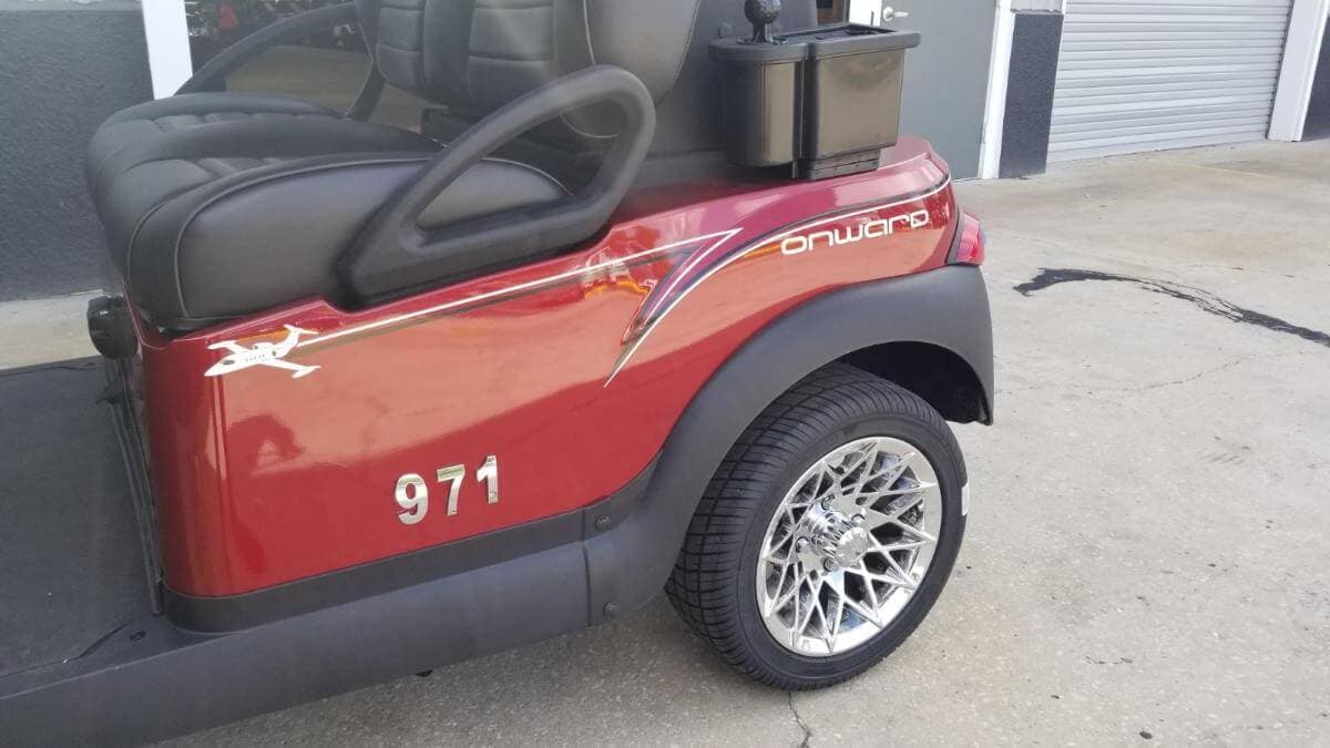 Custom golf cart graphics custom decals by ATD Suncoast