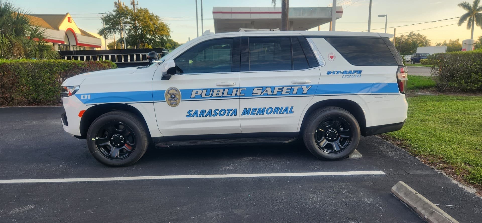 Sarasota Memorial Public Safety vehicle graphics by ATD Suncoast