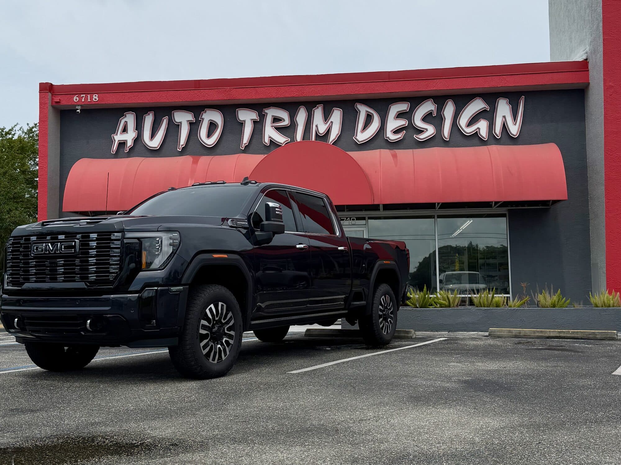 GMC Sierra Denali HD with tinted windows by Auto Trim Design