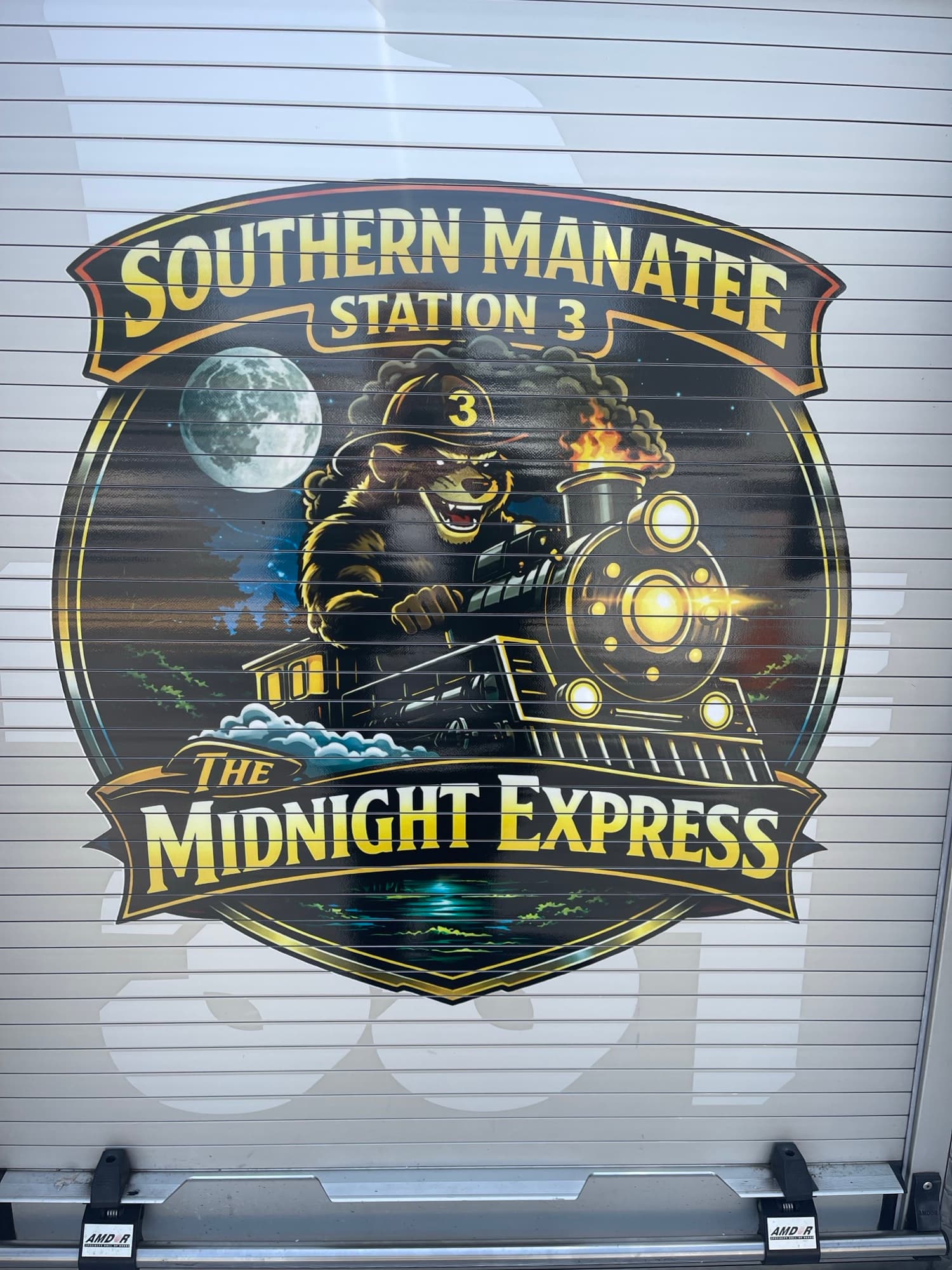 Southern Manatee Station 3 Midnight Express custom wall graphic by ATD