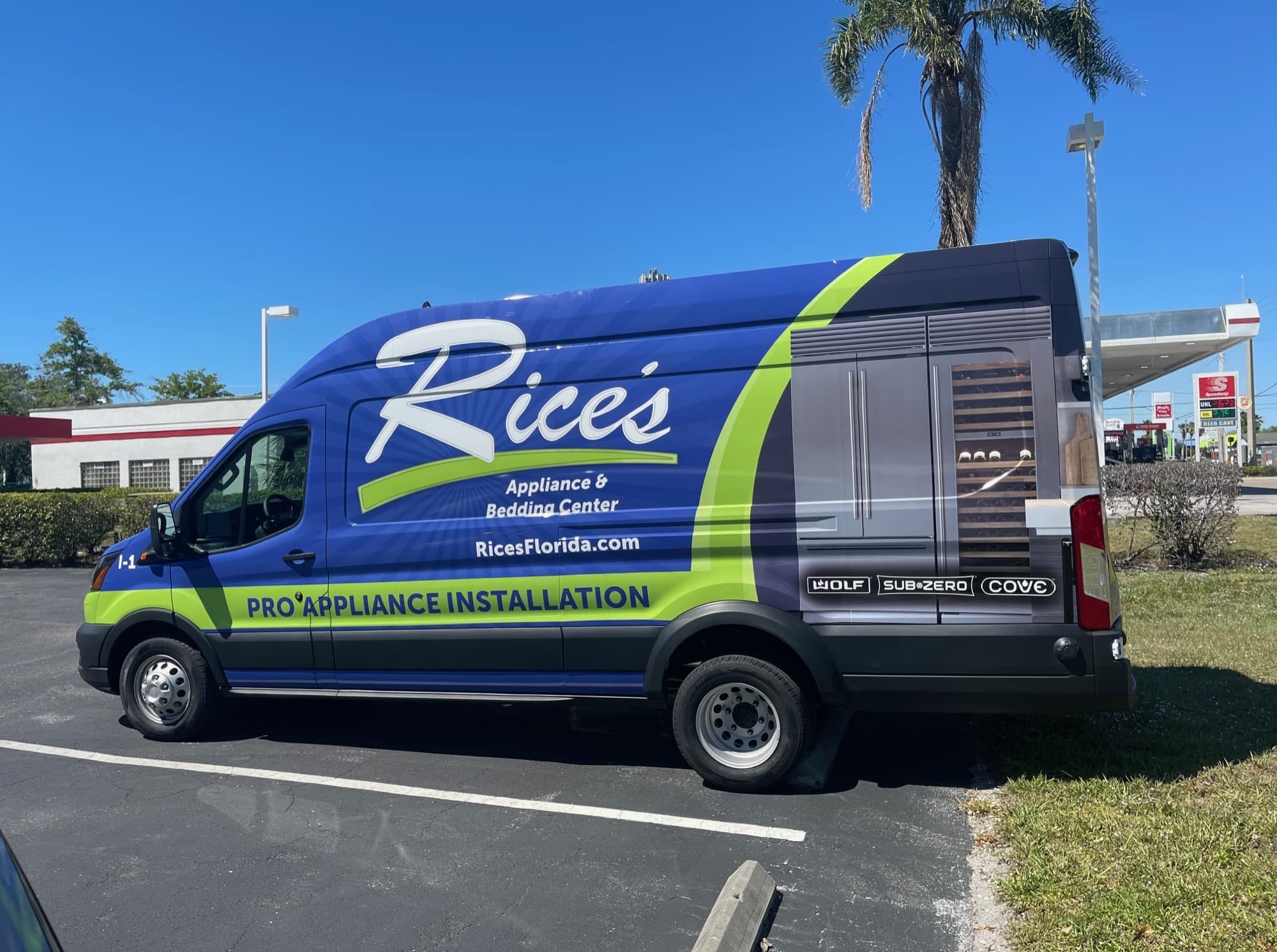 Rice's Appliance full Sprinter van wrap by ATD Suncoast